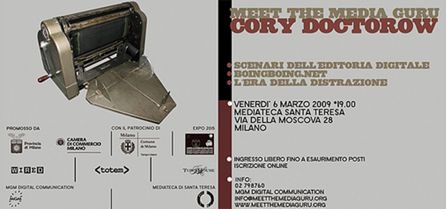 Cory Doctorow - cartolina